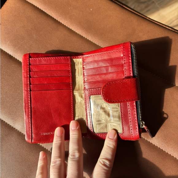 Lodis Crimson Leather Wallet - Picture 3 of 3